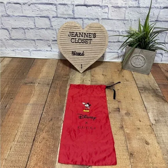 GUCCI X DISNEY MICKEY MOUSE COLLABORATION Dust Bag 17"H x 8.75"W LIMITED EDITION - Picture 1 of 8